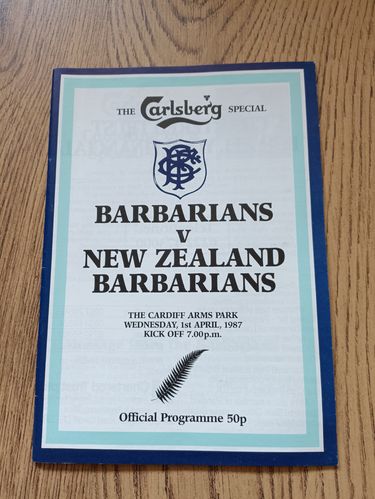 Barbarians v New Zealand Barbarians 1987