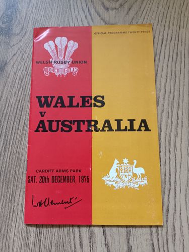 Wales v Australia 1975