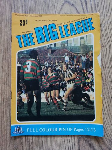 ' The Big League ' Vol 55 No 30 Aug 1974 New South Wales Rugby League Magazine
