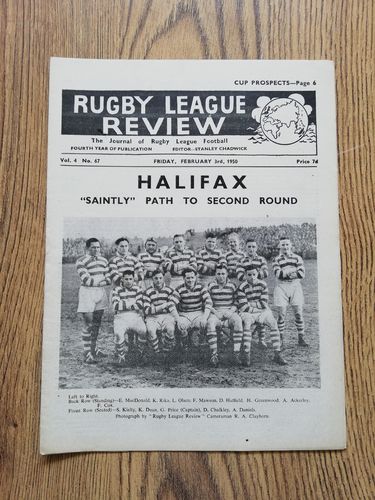 ' Rugby League Review ' Vol 4 No 67 Feb 1950 Magazine