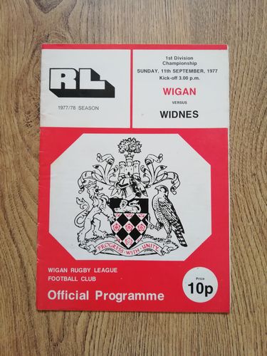 Wigan v Widnes Sept 1977
