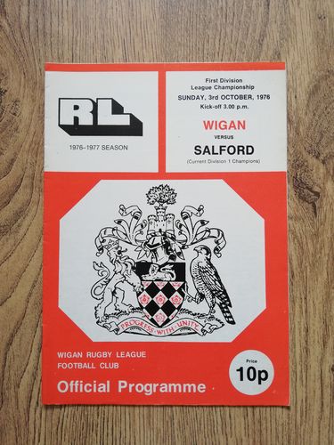 Wigan v Salford Oct 1976