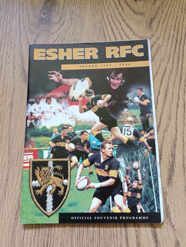 Esher v Plymouth Albion Feb 1998 Rugby Programme