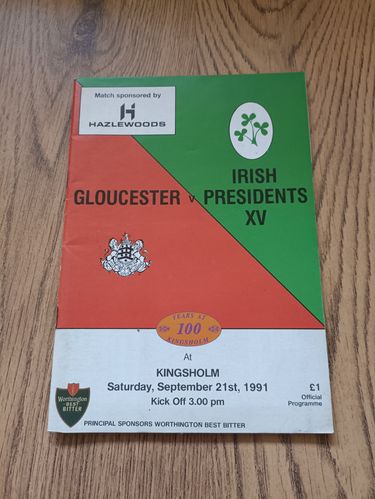Gloucester v Irish President's XV 1991