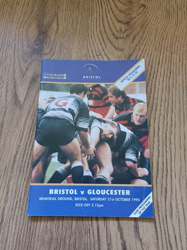 Bristol v Gloucester Oct 1995 Rugby Programme