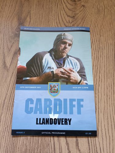 Cardiff v Llandovery Sept 2003