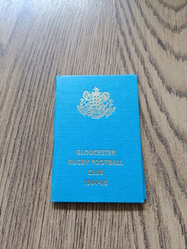 Gloucester Rugby Club 1994-95 Membership Book & Fixture Card