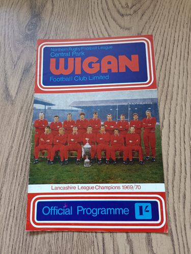 Wigan v Barrow Feb 1971 Rugby League Programme