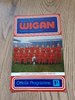 Wigan v Barrow Feb 1971 Rugby League Programme