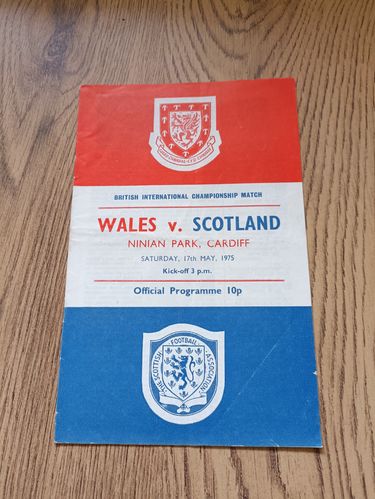 Wales v Scotland May 1975 Football Programme
