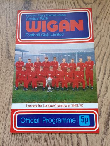 Wigan v Oldham April 1971 Top 16 Play-Off Rugby League Programme