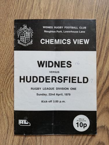 Widnes v Huddersfield April 1979