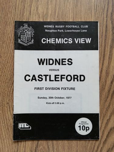 Widnes v Castleford Oct 1977