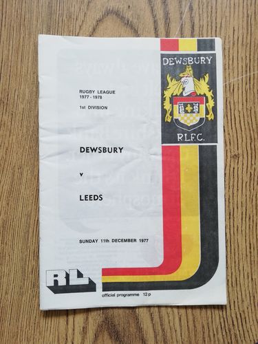 Dewsbury v Leeds Dec 1977