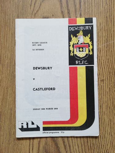 Dewsbury v Castleford March 1978