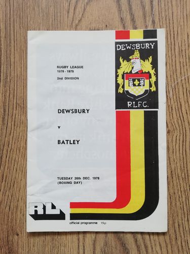 Dewsbury v Batley Dec 1978