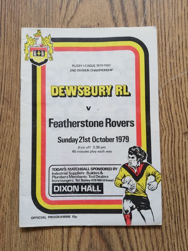 Dewsbury v Featherstone Rovers Oct 1979