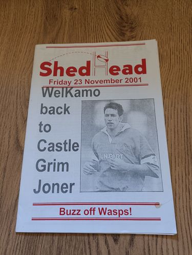 'Shedhead' 23 Nov 2001 Gloucester Rugby Magazine