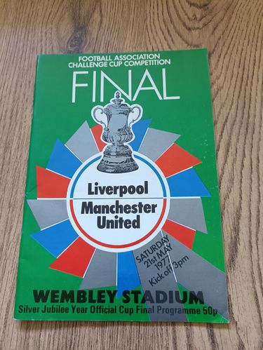 Liverpool v Manchester United May 1977 FA Cup Final Football Programme