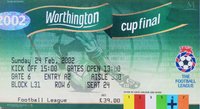 Football Cup Final Tickets - Used