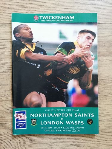 Northampton v London Wasps 2000 Tetley's Bitter Cup Final Rugby Programme