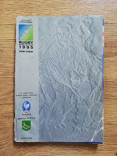 France v South Africa 1995 Rugby World Cup Semi-Final Programme