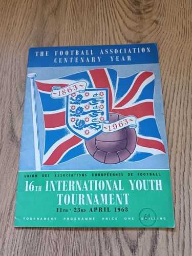 FA International Youth Tournament April 1963 Football Programme