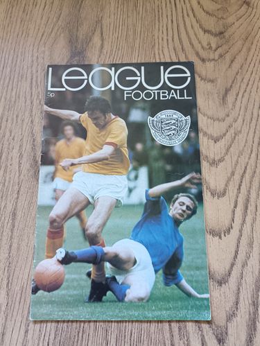 ' League Football ' Vol 7 No 701 Aug 1972 Football Magazine