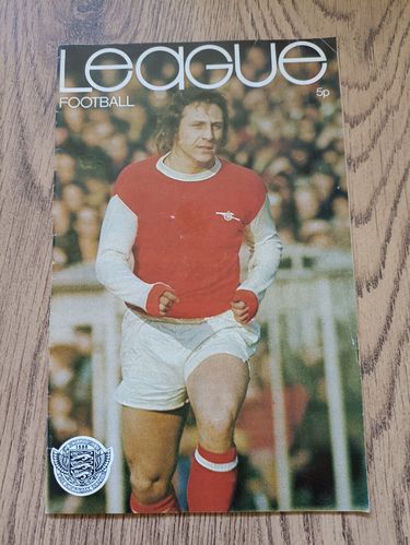 ' League Football ' Vol 7 No 735 April 1973 Football Magazine