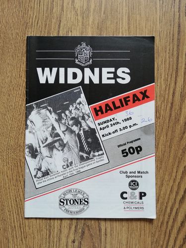 Widnes v Halifax April 1988