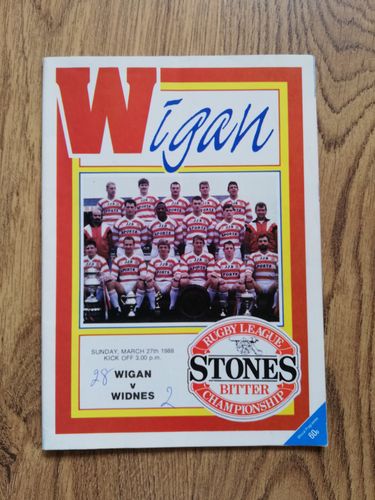 Wigan v Widnes March 1988