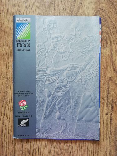 England v New Zealand 1995 Rugby World Cup Semi-Final Programme