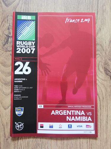 Argentina v Namibia 2007 Pool D Rugby World Cup