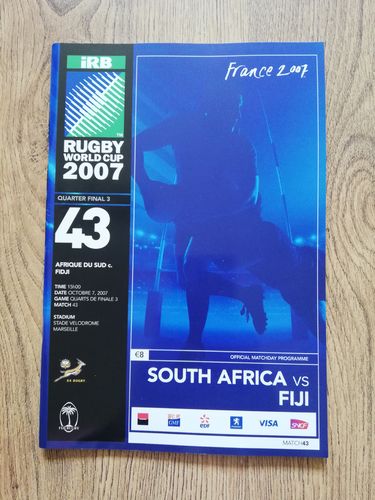 South Africa v Fiji  2007 Quarter-Final Rugby World Cup