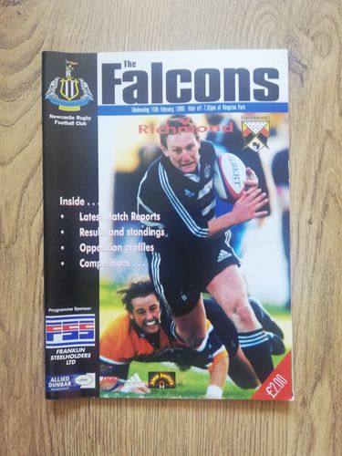 Newcastle Falcons v Richmond Feb 1999