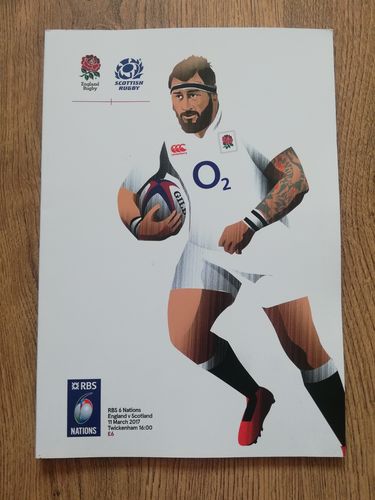 England v Scotland March 2017 Rugby Programme
