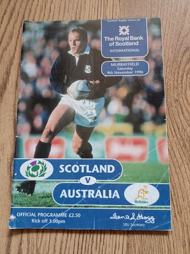Scotland v Australia 1996