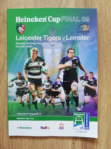 Leicester Tigers v Leinster 2009 Heineken Cup Final Rugby Programme