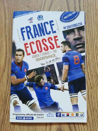 France v Scotland 2015 Rugby Programme