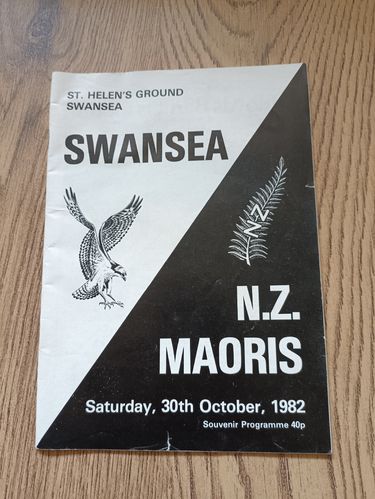 Swansea v New Zealand Maoris 1982 Rugby Programme