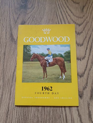 Goodwood August Meeting 1962 Horse Racing Racecard