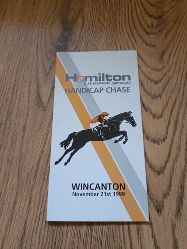 Wincanton Second November Meeting 1999 Horse Racing Racecard