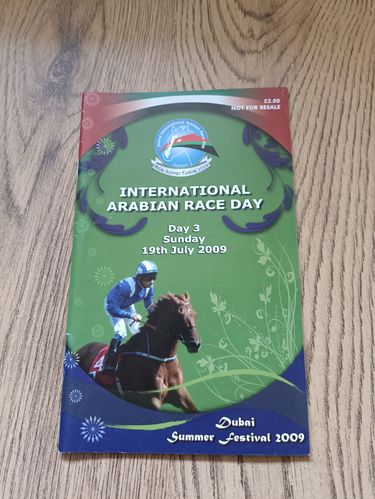 Newbury Dubai International Arabian Race Day 2009 Horse Racing Racecard