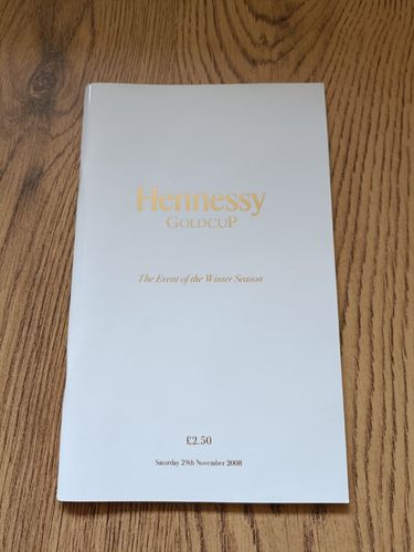 Newbury Hennessy Gold Cup 2008 Horse Racing Racecard