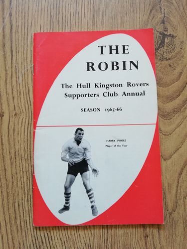 'The Robin' Hull KR 1965-66 Supporters' Club Rugby League Annual
