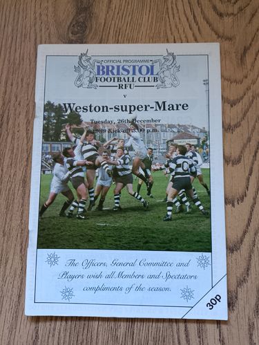 Bristol v Weston-Super-Mare Dec 1989