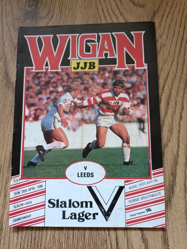 Wigan v Leeds Apr 1986
