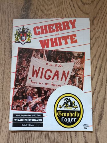 Wigan v Whitehaven Sept 1986
