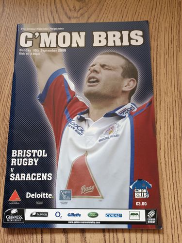 Bristol v Saracens Sept 2006 Rugby Programme