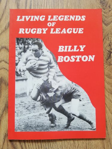 ' Living Legends of Rugby League - Billy Boston ' 1984 Biographical Brochure